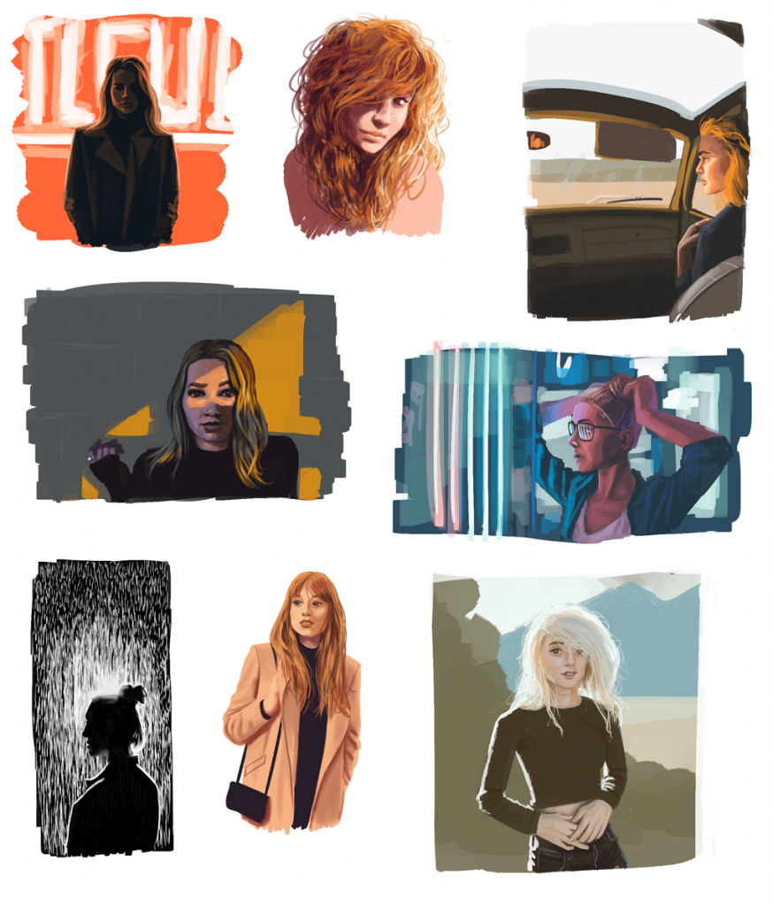 Lights, hair, action