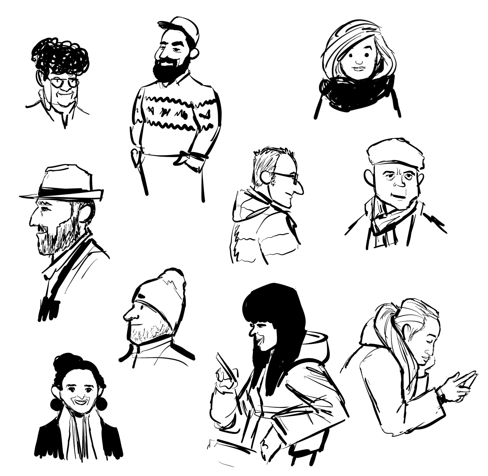 Swan Market sketches