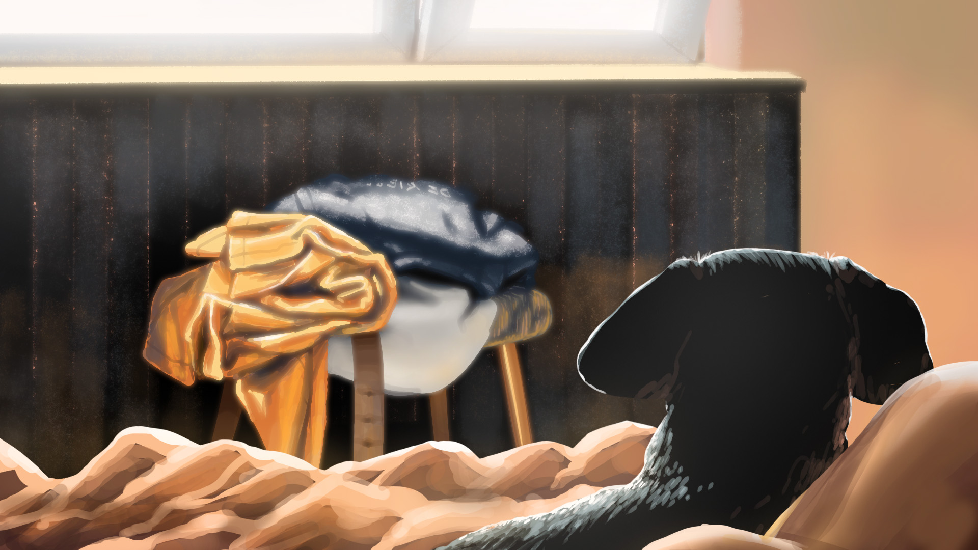 A doxie morning